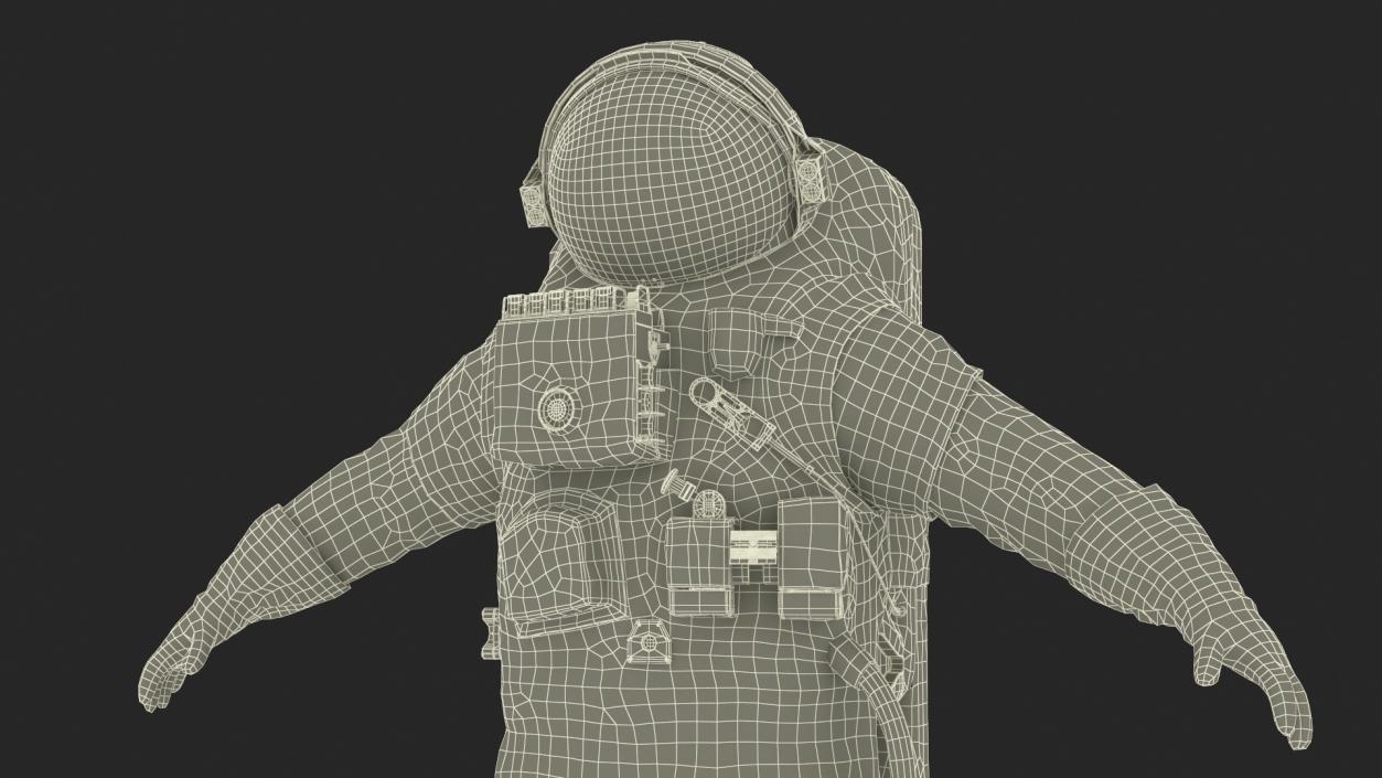 Astronaut Space Suit Orlan MK 3D model