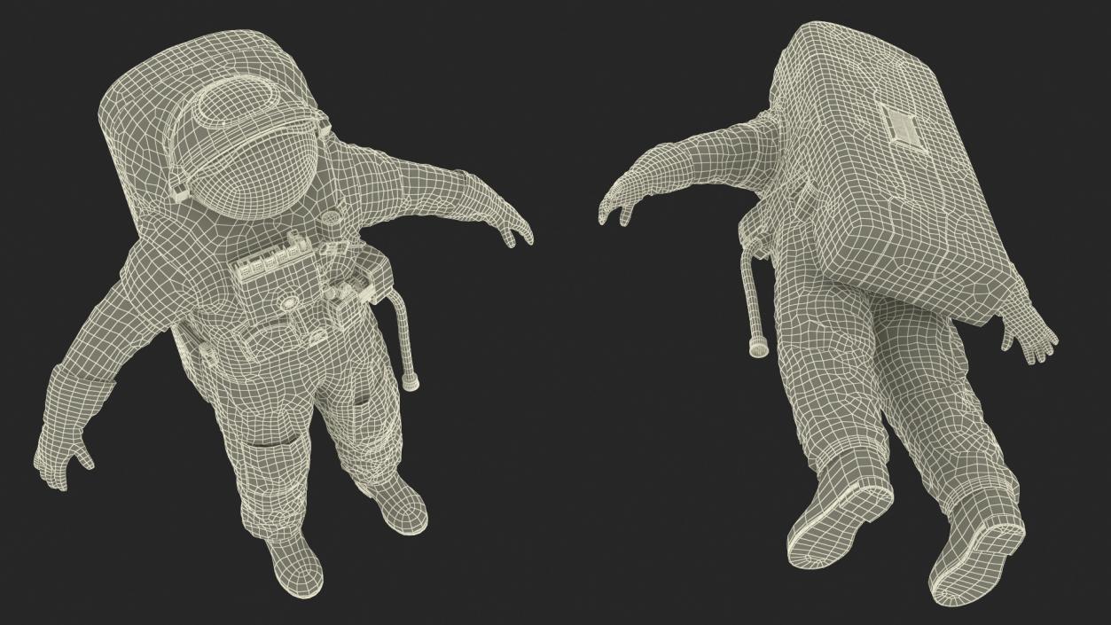 Astronaut Space Suit Orlan MK 3D model