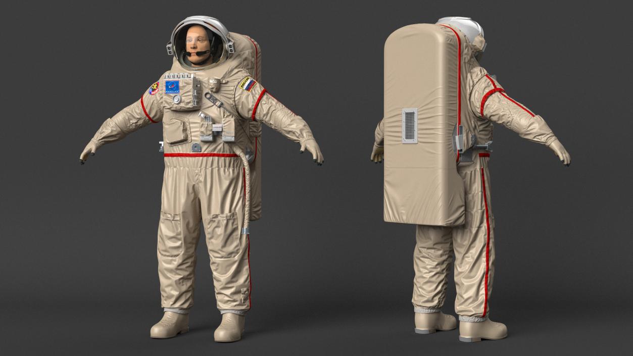 Astronaut Space Suit Orlan MK 3D model