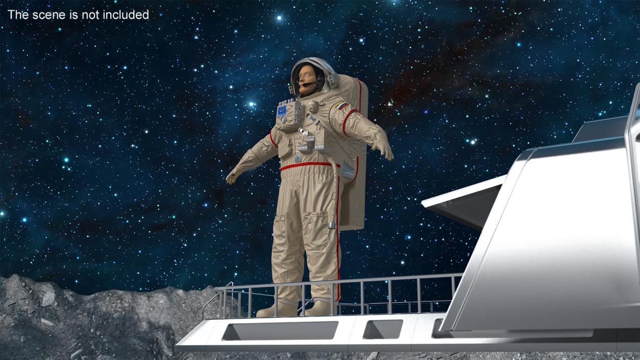 Astronaut Space Suit Orlan MK 3D model