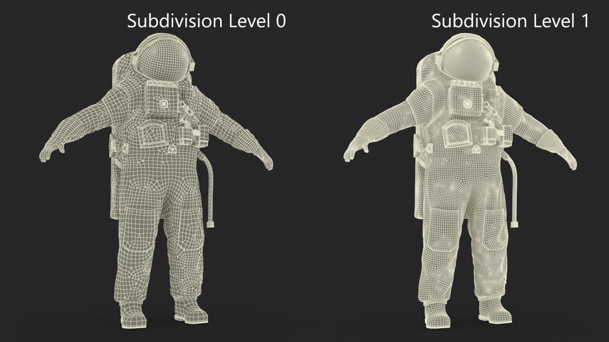 Astronaut Space Suit Orlan MK 3D model