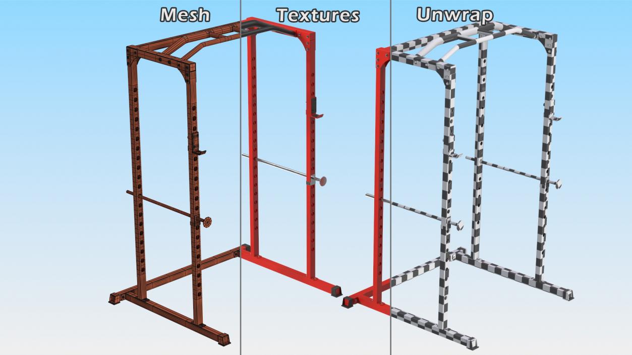 Power Rack Red 3D model