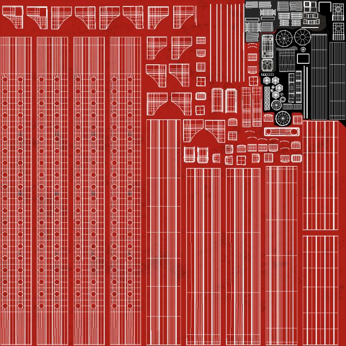 Power Rack Red 3D model