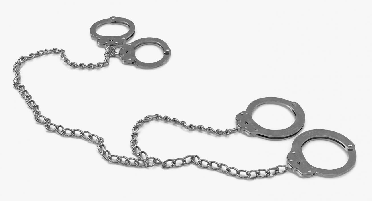 3D Handcuffs And Leg Cuffs model