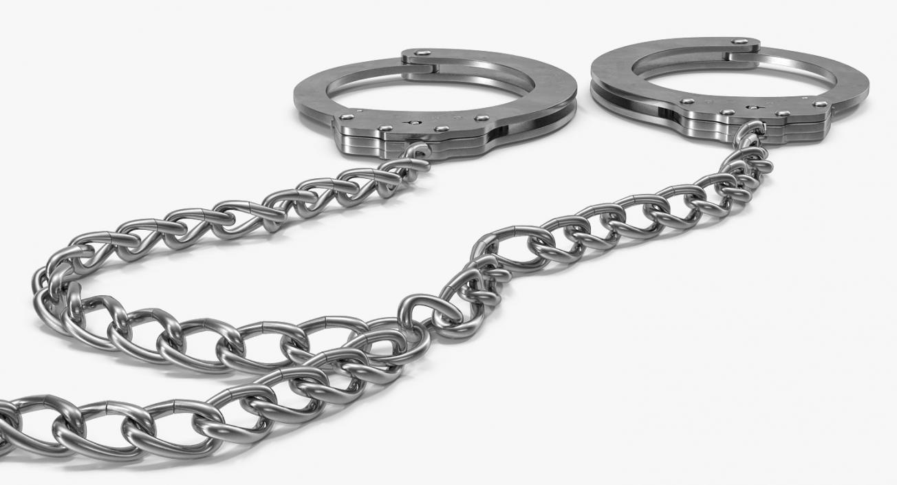 3D Handcuffs And Leg Cuffs model