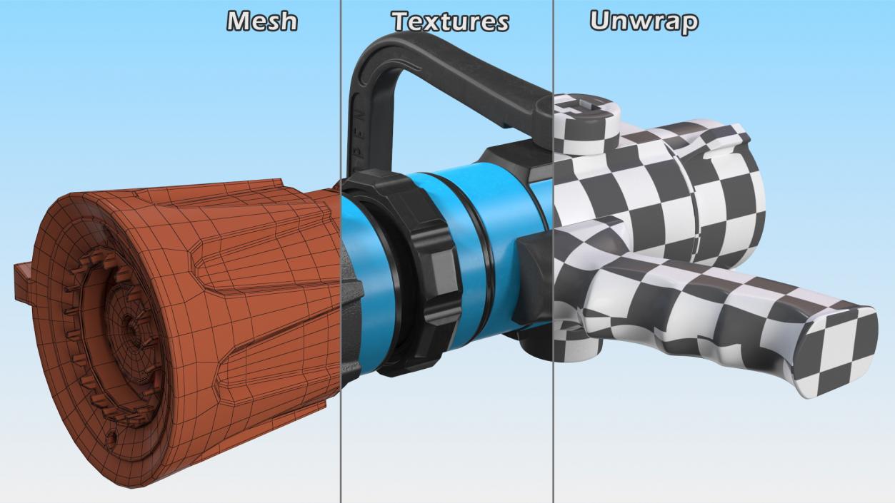 3D Fire Hose Nozzle