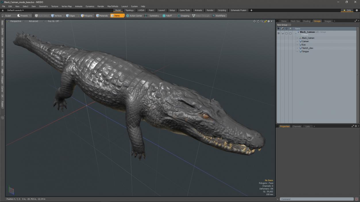 Black Caiman 3D