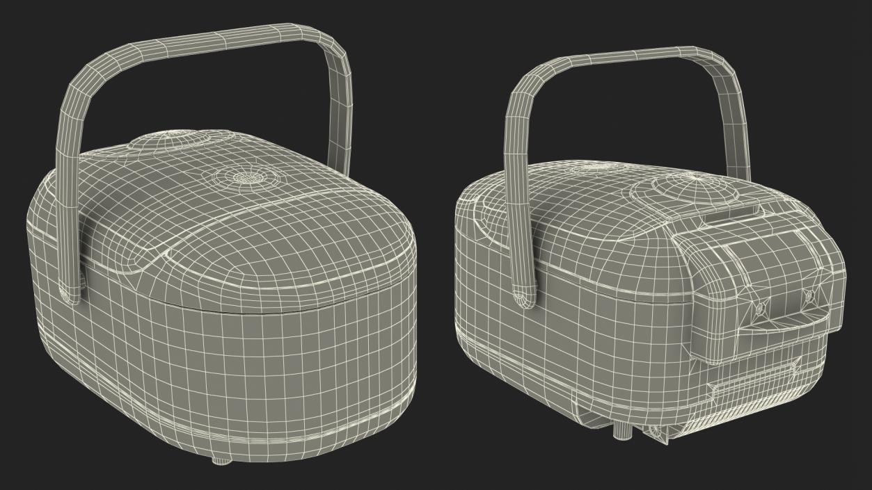 Rice Cooker White 3D