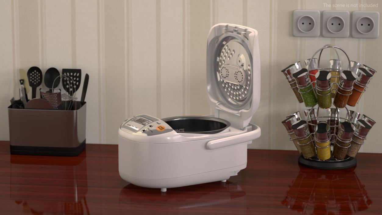 Rice Cooker White 3D