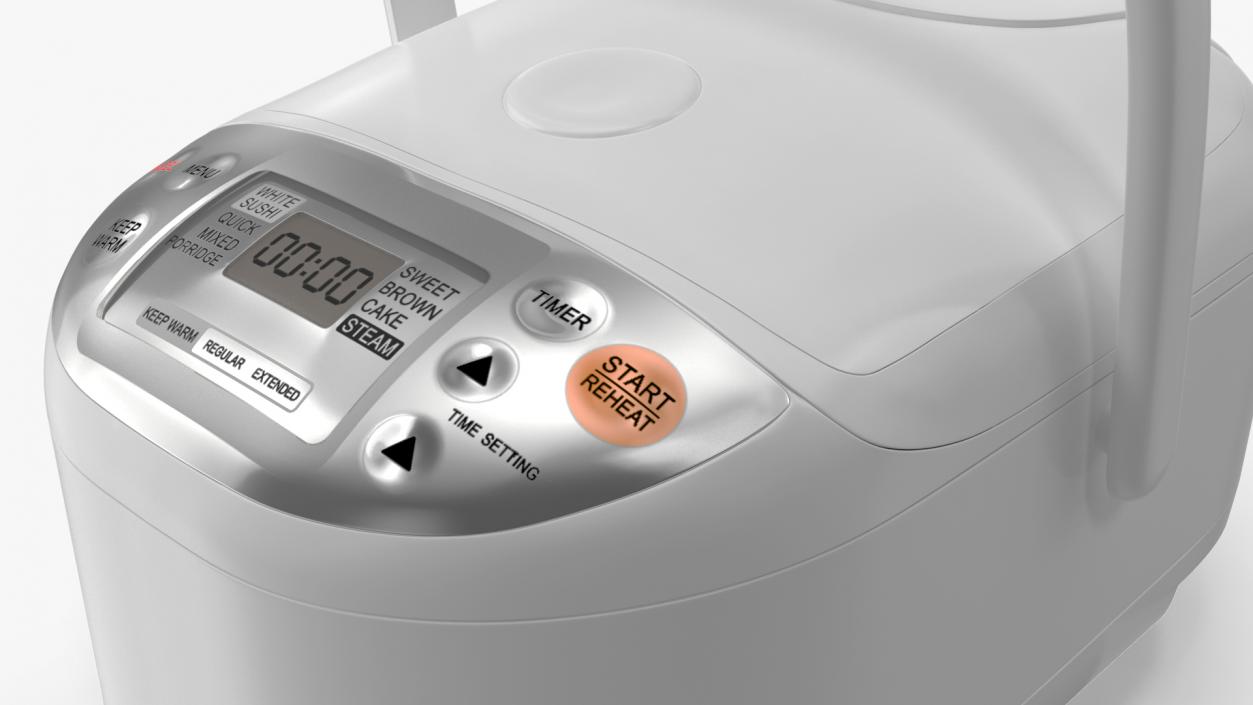 Rice Cooker White 3D