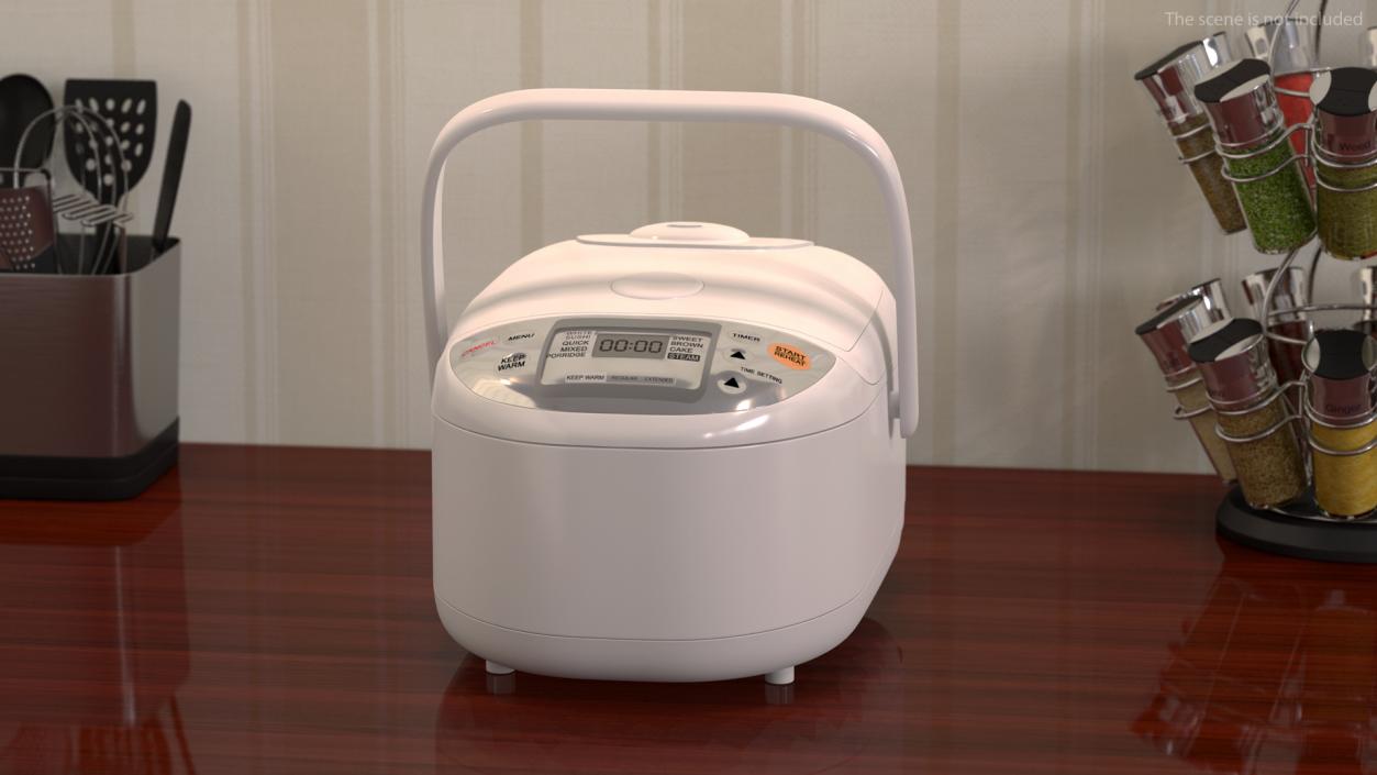 Rice Cooker White 3D