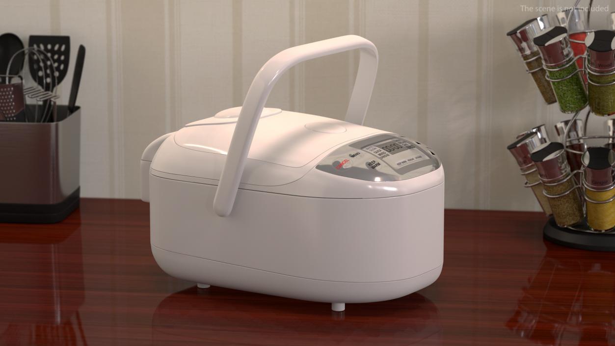 Rice Cooker White 3D