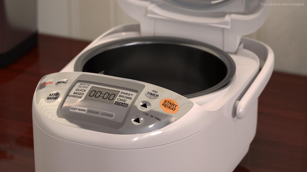 Rice Cooker White 3D