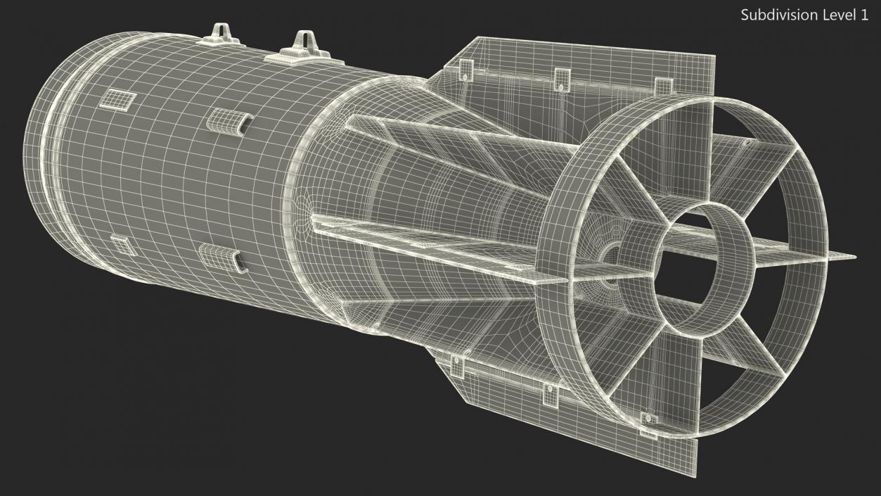 Russian FAB 3000 Air Bomb 2 3D