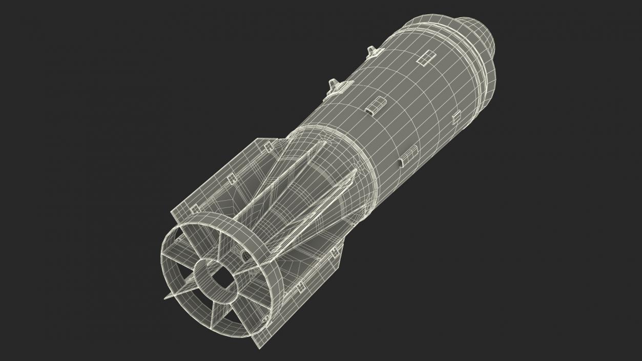 Russian FAB 3000 Air Bomb 2 3D