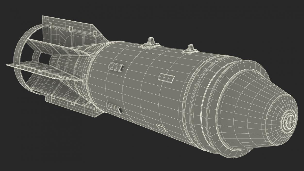 Russian FAB 3000 Air Bomb 2 3D