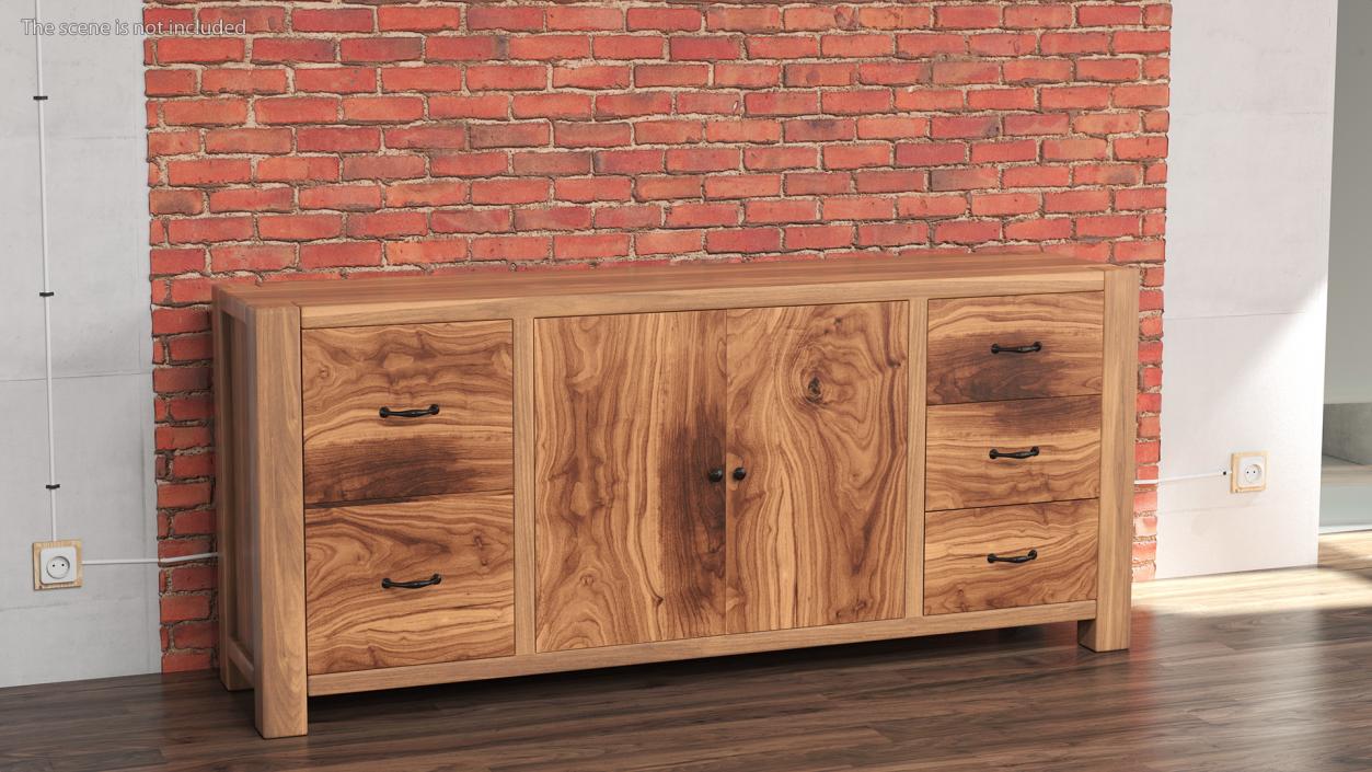 Wooden Furnishings Collection 3D model