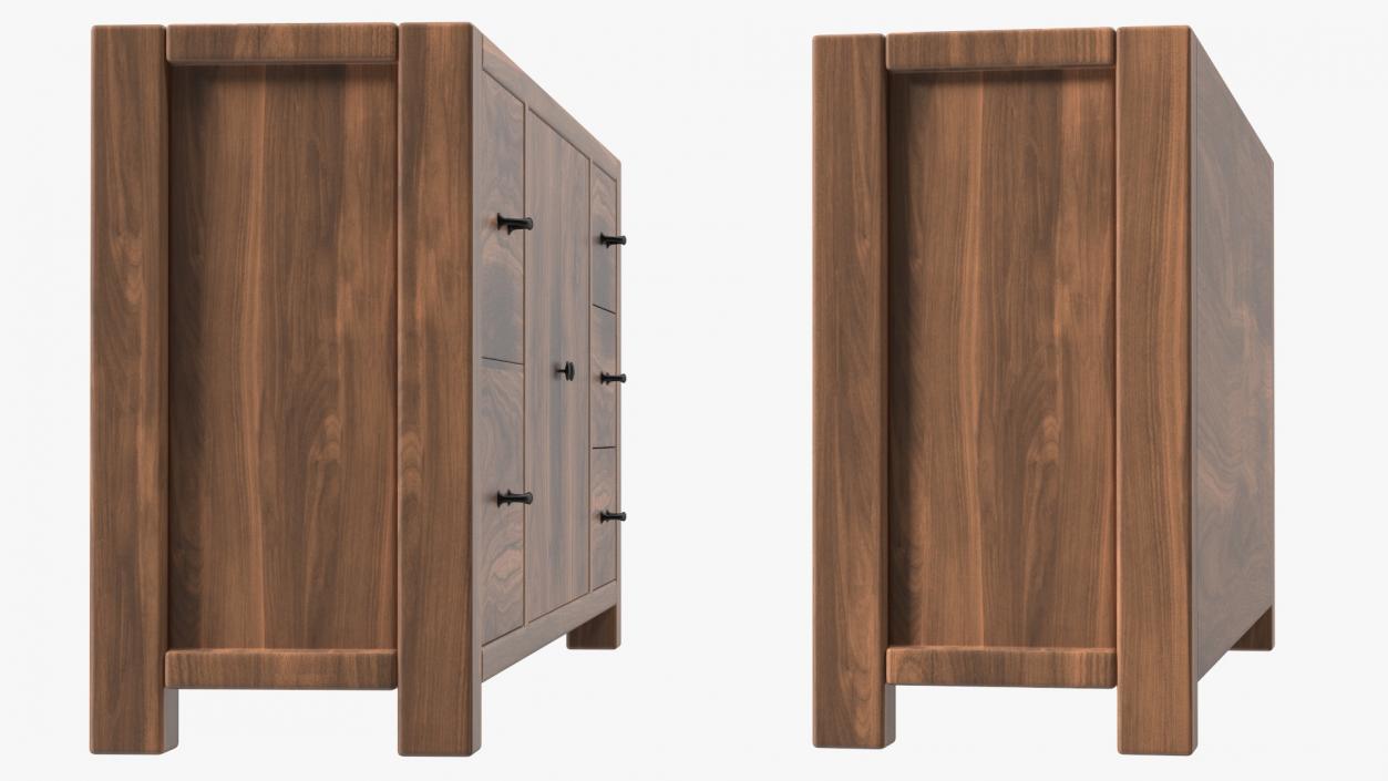 Wooden Furnishings Collection 3D model