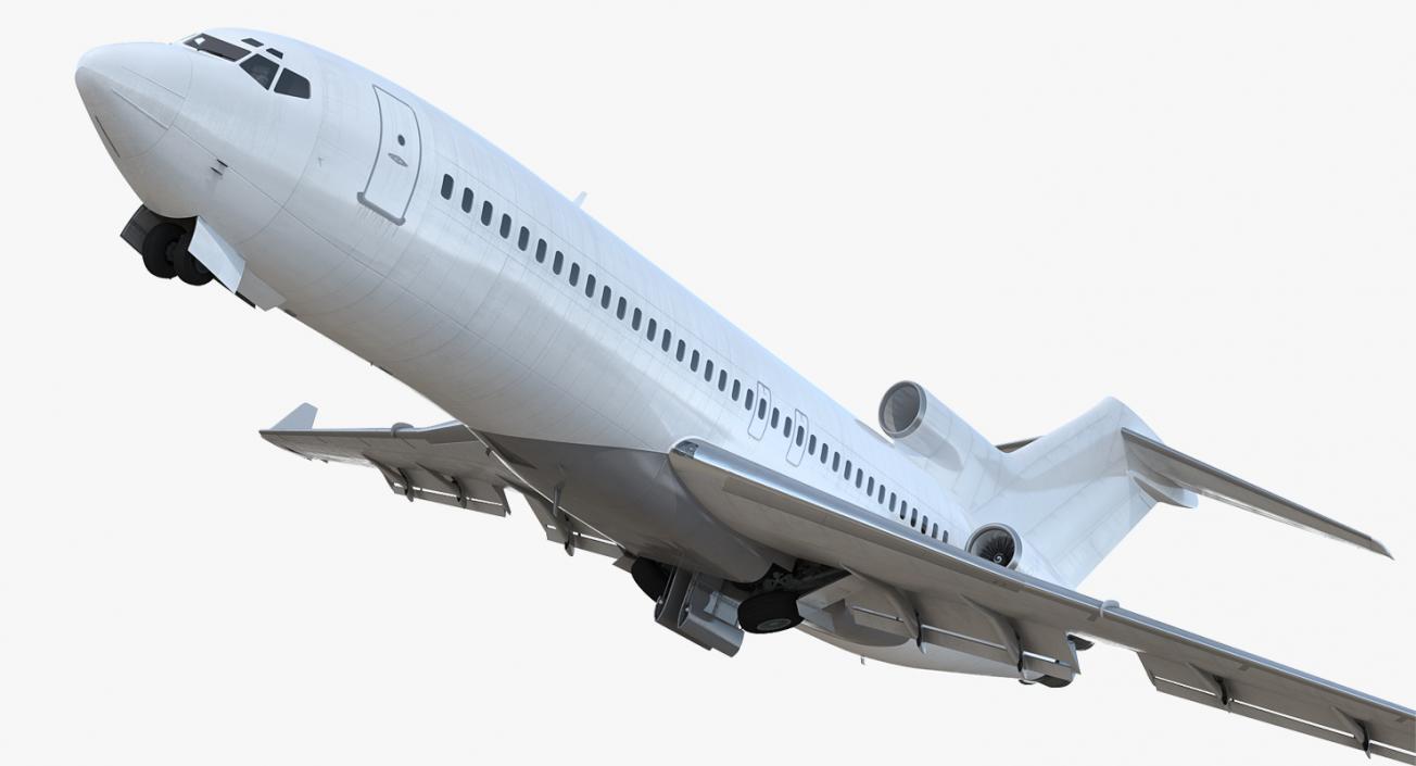 Boeing 727 100 Private Generic Rigged 3D