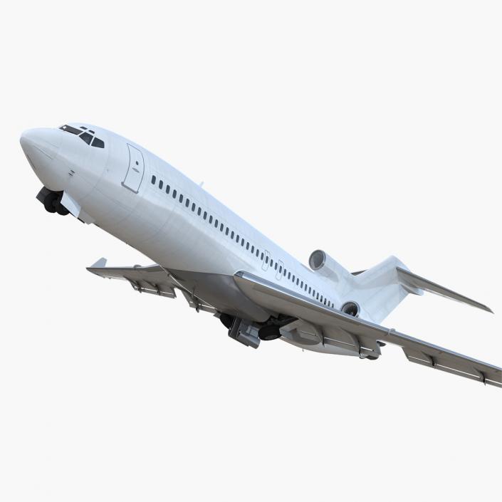 Boeing 727 100 Private Generic Rigged 3D