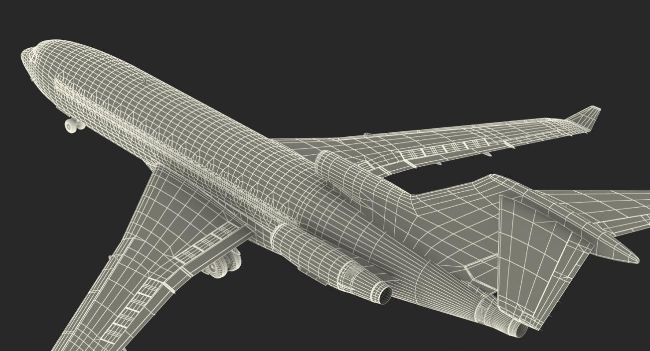 Boeing 727 100 Private Generic Rigged 3D