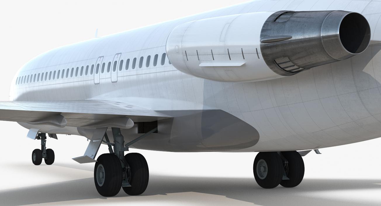 Boeing 727 100 Private Generic Rigged 3D