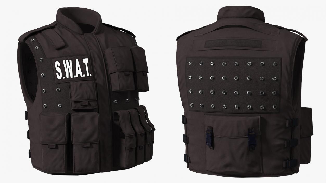 3D SWAT Tactical Vest model