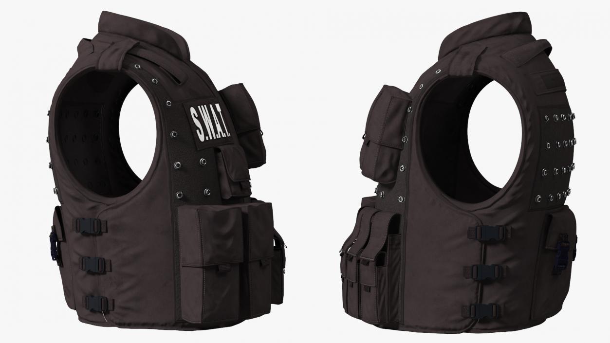 3D SWAT Tactical Vest model