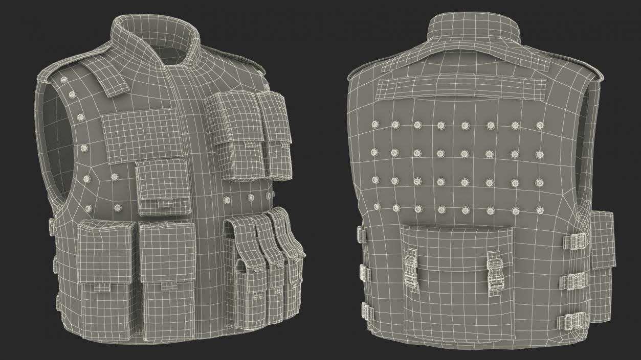 3D SWAT Tactical Vest model