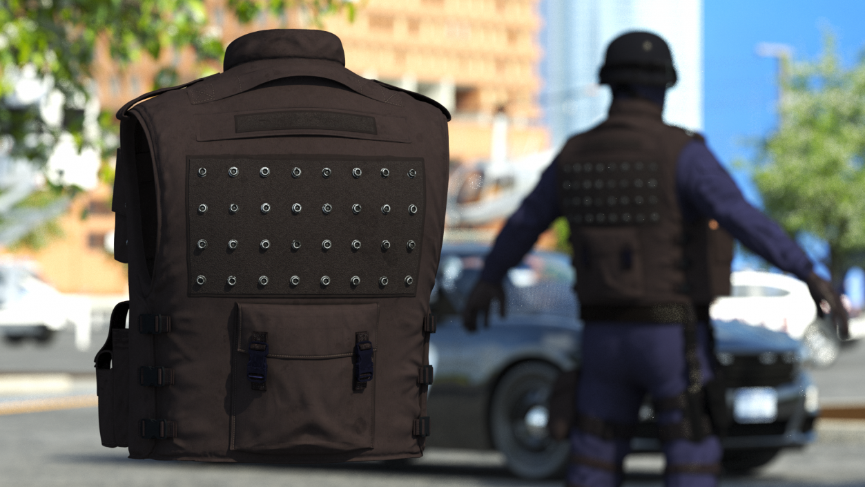 3D SWAT Tactical Vest model