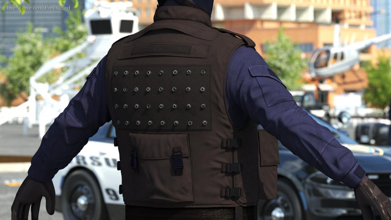 3D SWAT Tactical Vest model