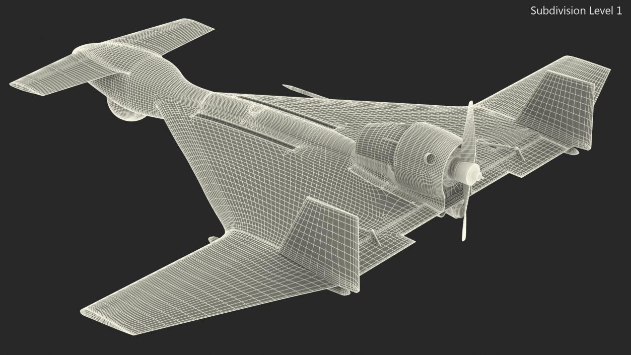 3D IAI Harop UAV model