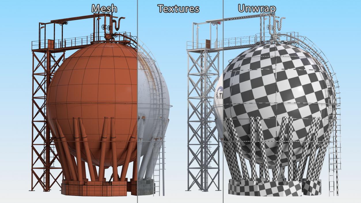 3D model Crude Oil Storage Tank(1)