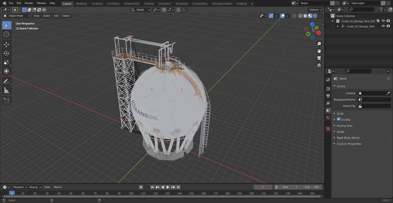 3D model Crude Oil Storage Tank(1)