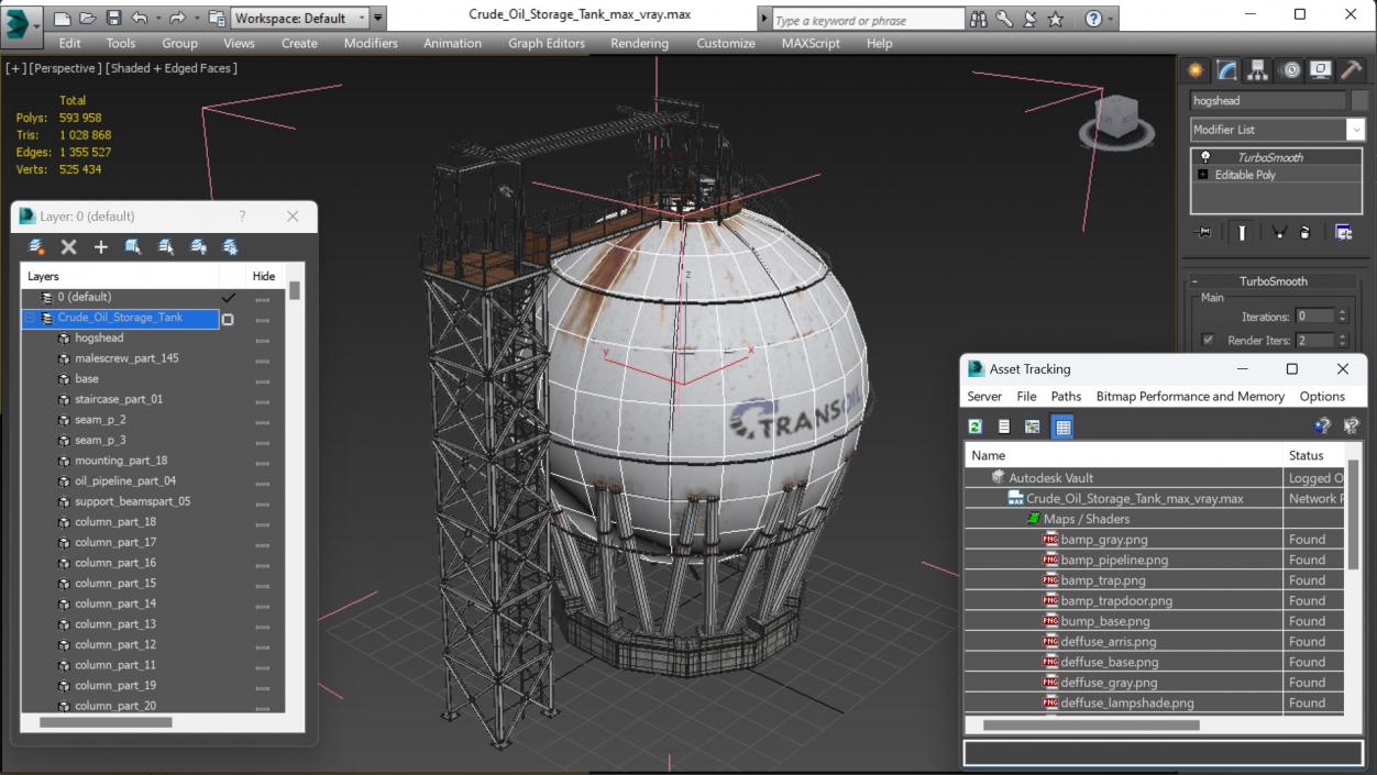 3D model Crude Oil Storage Tank(1)