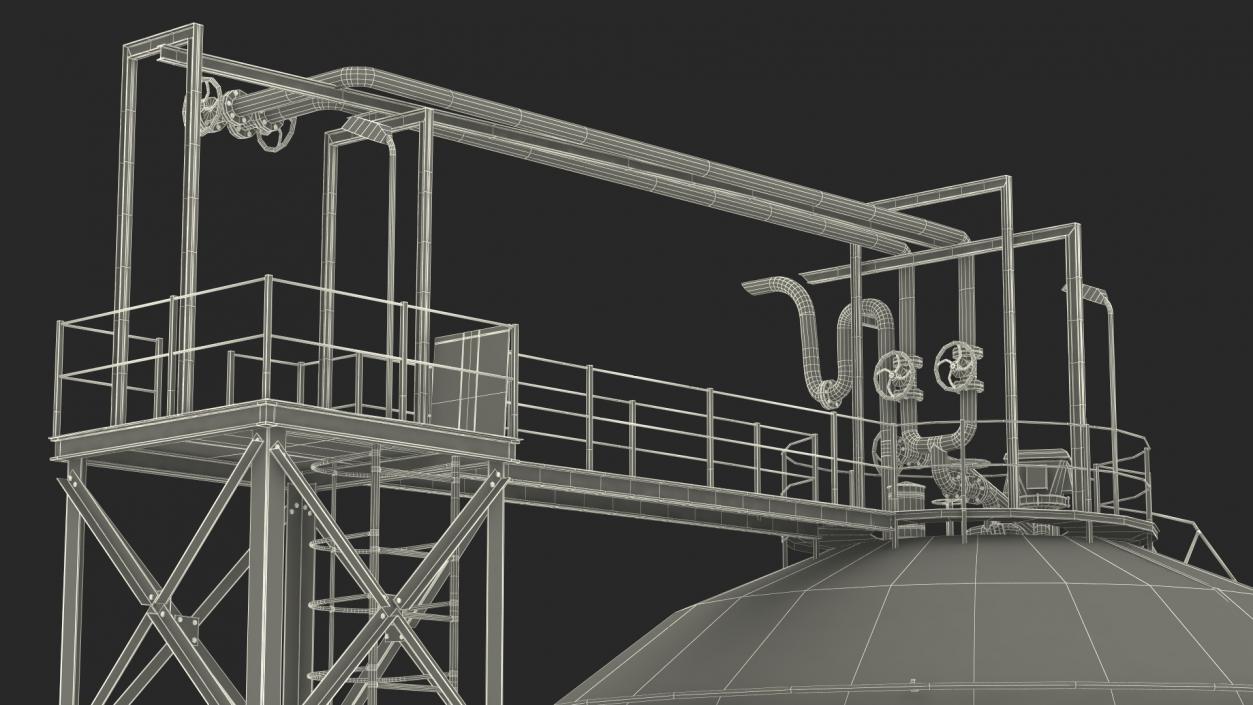 3D model Crude Oil Storage Tank(1)