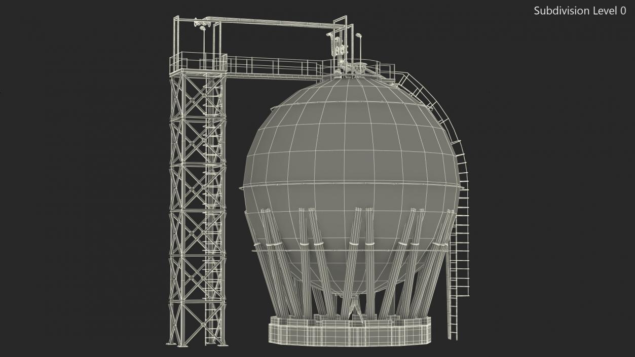 3D model Crude Oil Storage Tank(1)