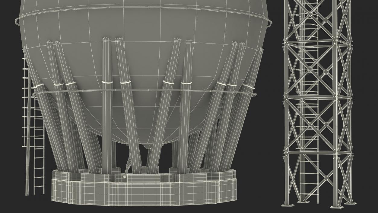 3D model Crude Oil Storage Tank(1)