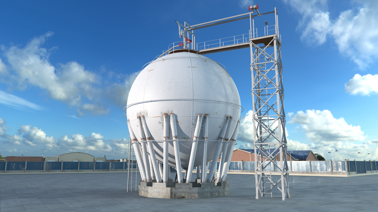 3D model Crude Oil Storage Tank(1)