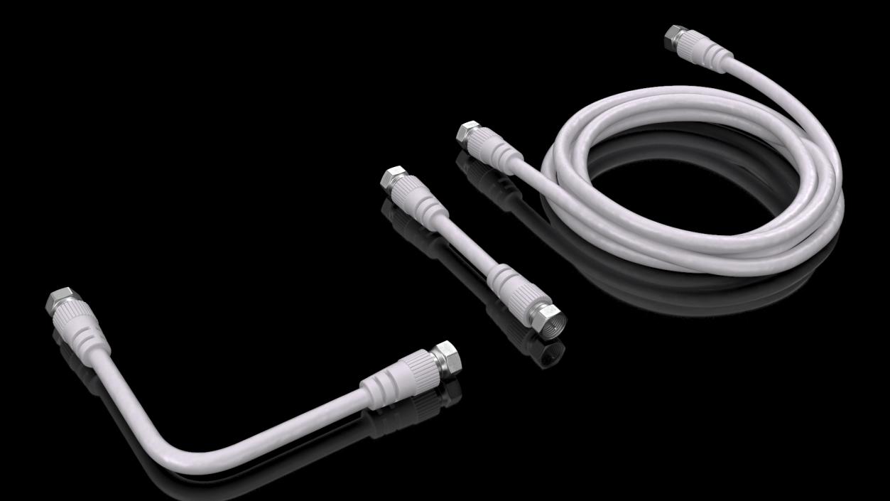 3D model Coaxial Cable and Extender Set