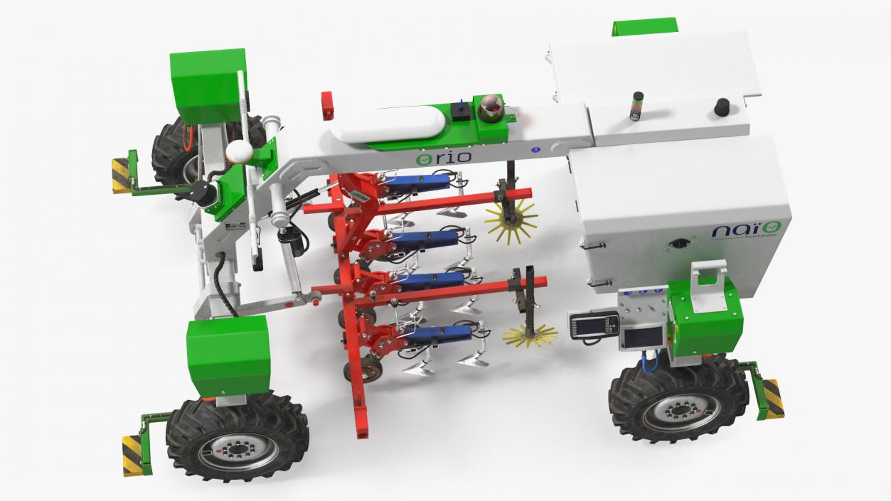 Old Autonomous Farm Robot Orio Naio Rigged 3D