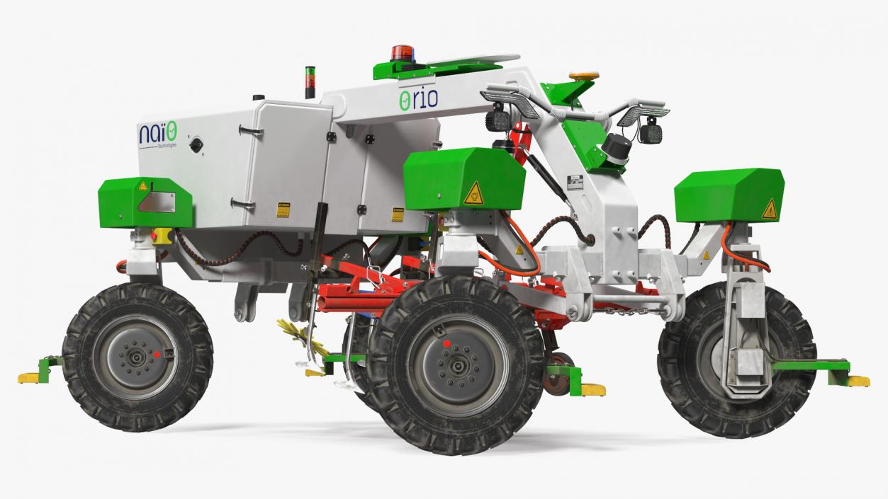 Old Autonomous Farm Robot Orio Naio Rigged 3D