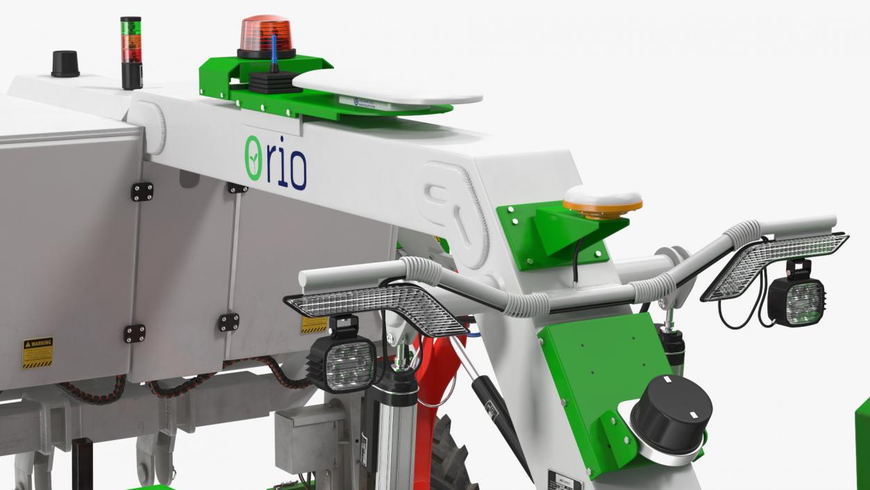 Old Autonomous Farm Robot Orio Naio Rigged 3D