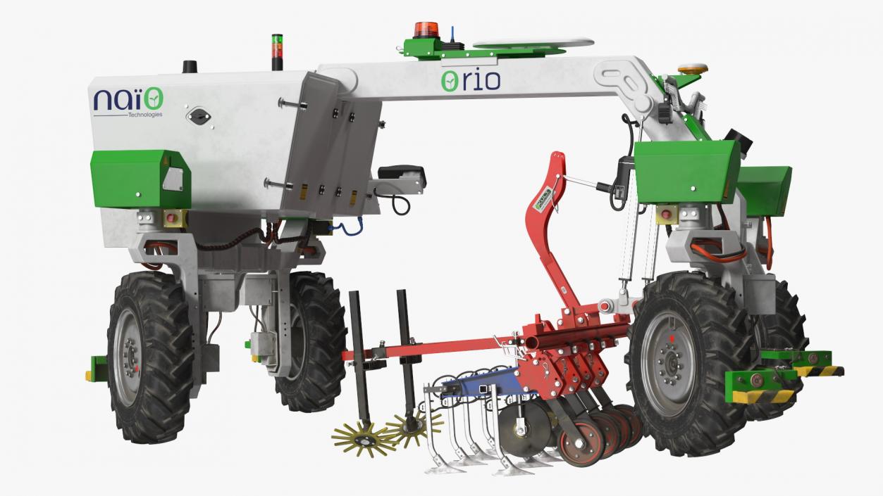 Old Autonomous Farm Robot Orio Naio Rigged 3D