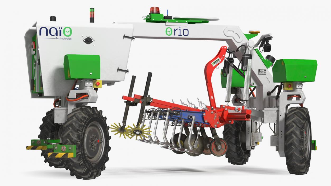 Old Autonomous Farm Robot Orio Naio Rigged 3D