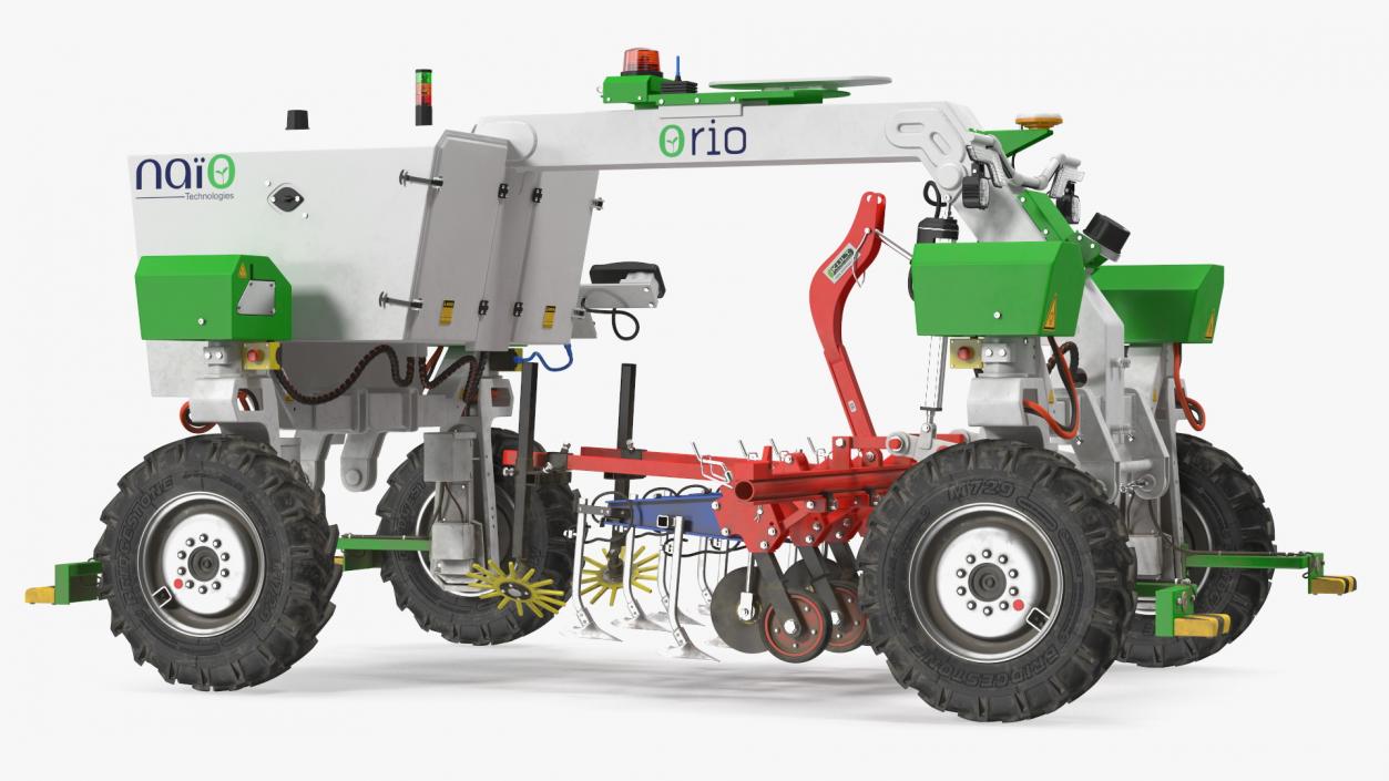 Old Autonomous Farm Robot Orio Naio Rigged 3D