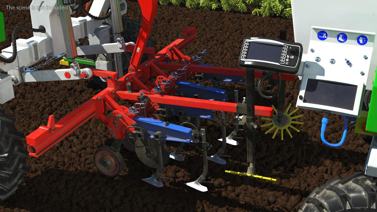 Old Autonomous Farm Robot Orio Naio Rigged 3D