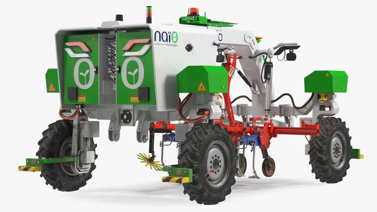 Old Autonomous Farm Robot Orio Naio Rigged 3D