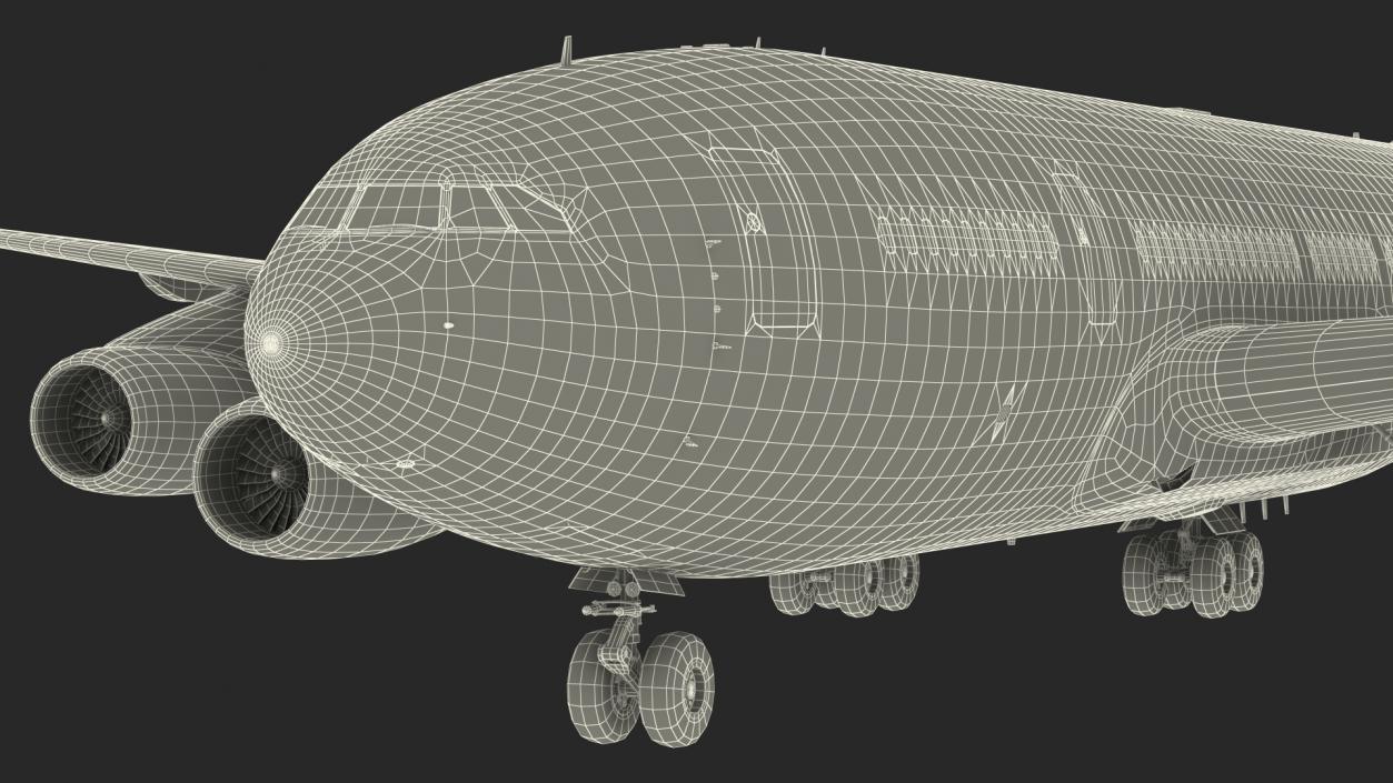 3D IL-96 Russian Presidential Aircraft Simple Interior Rigged model