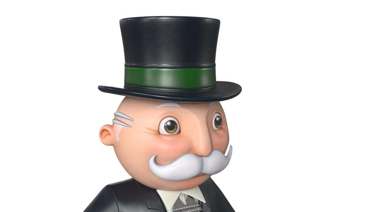 3D Mr Monopoly A-pose for 3D Print